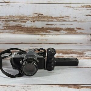 Pentax Super Program ME SE 35mm Film SLR Camera w Winder ME II For Parts/Repair